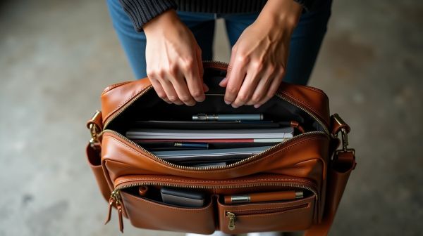Adoptez le sac bandoulière femme à multiples poches pour un rangement optimal